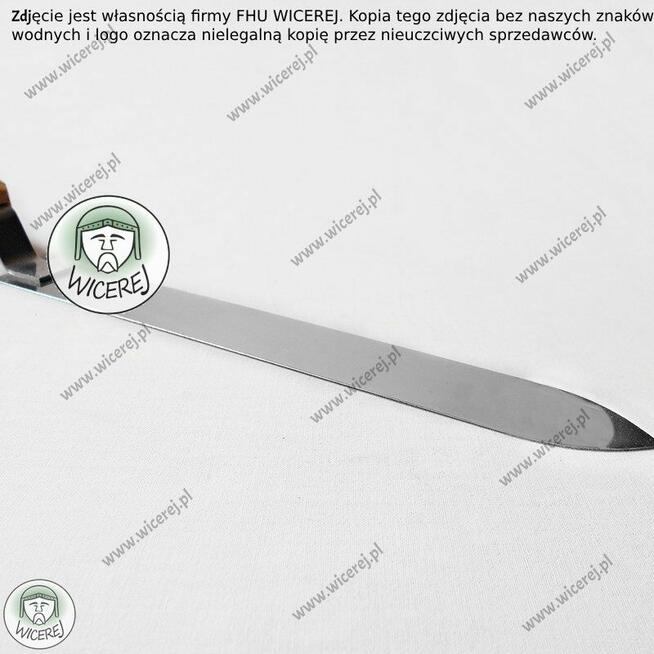 Nóż do Odsklepiania Prosty Nierdzewny 25cm stal hartowana od