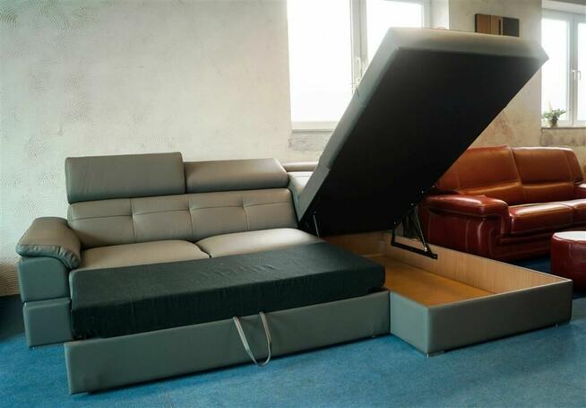 Nowoczesny Narożnik skórzany Dante duży wybór kolorów