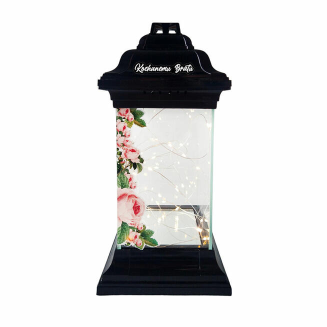 Znicz z dedykacją Znicze białe i czarne dla Mamy Taty Babci