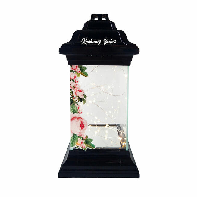 Znicz z dedykacją Znicze białe i czarne dla Mamy Taty Babci