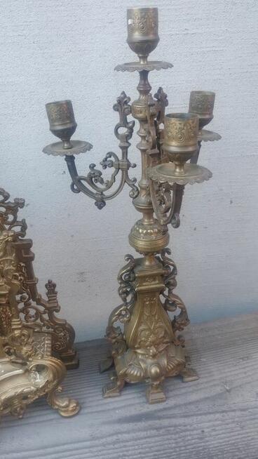 Przepiękny zestaw kominkowy wykonany z mosiądzu