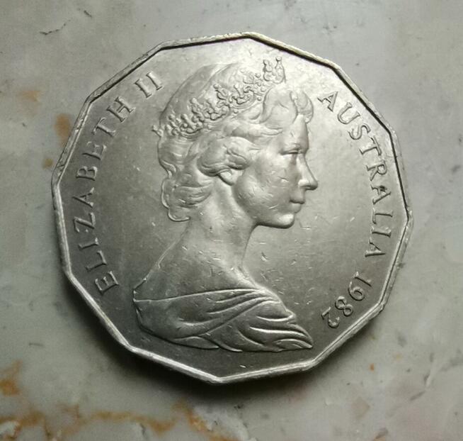 Moneta 50 centów, Australia