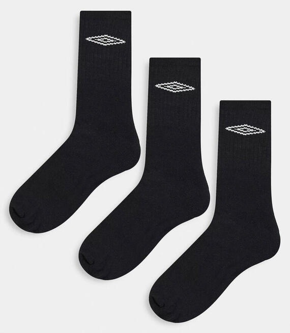 Czarne skarpety męskie Umbro rozm 39 40 41 42 43 44 45 Black