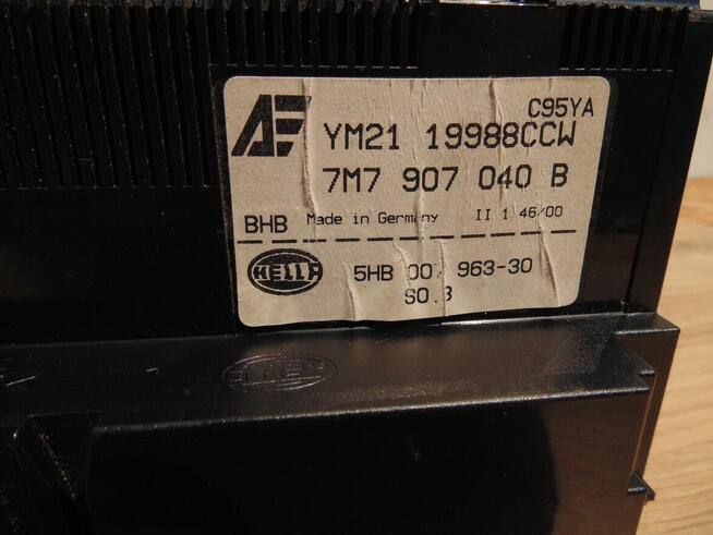 Panel klimatyzacji nawiewu ALHAMBRA / SHARAN 7M7907040B / 5