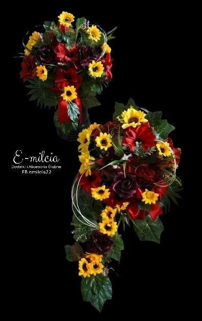 Komplet Stroików na Pomnik - Cmentarz Wazon i duża donica