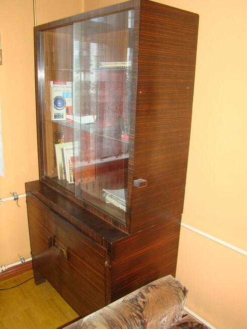 biblioteczka dwuczęsciowa, przeszklona