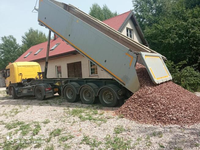 Transport kruszywa, maszyn budowlanych