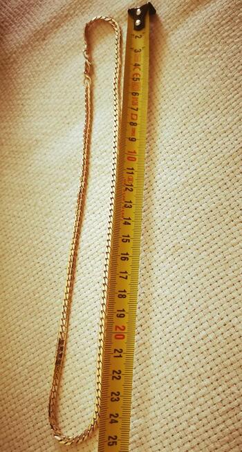 Pozłacany łańcuszek i bransoletka w serduszka