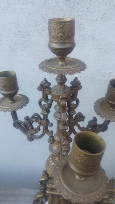 Zestaw kominkowy wykonany z mosiądzu