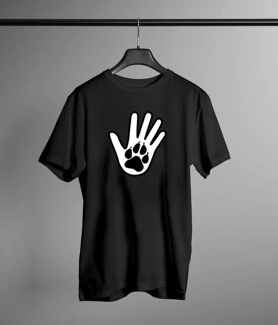 PRZYBIJ ŁAPĘ - koszulka charytatywna, t-shirt z nadrukiem