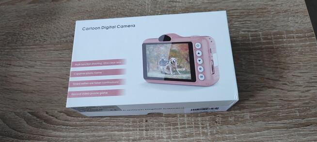 Zabawkowy aparat dla dzieci różowy 12MPX + karta pamięci 32G