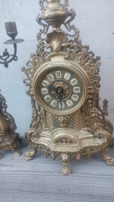 Zestaw kominkowy wykonany z mosiądzu