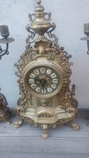 Zestaw kominkowy wykonany z mosiądzu