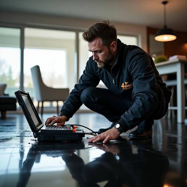 Lokalizacja wycieków z instalacji wodnych i grzewczych.