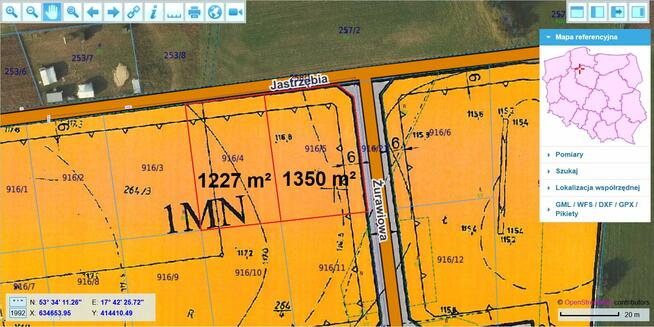 Sprzedam działkę 1350 m² Kęsowo