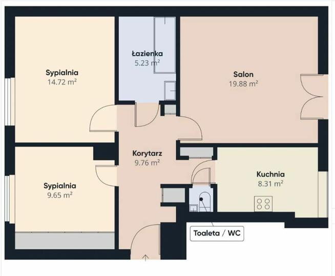 Sprzedam mieszkanie 72m, 2-piętro, Centrum, Okazyjna cena!