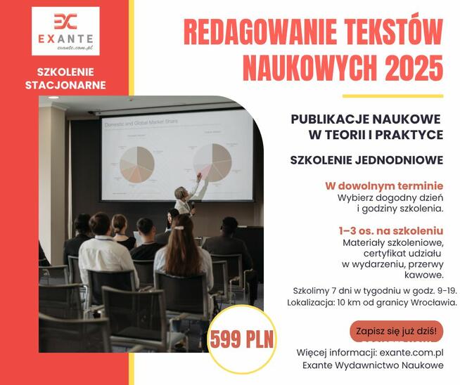 Szkolenie „Redagowanie tekstów naukowych