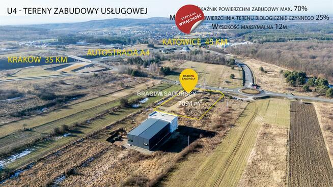 Działka przemysłowa Rudno gm. Krzeszowice