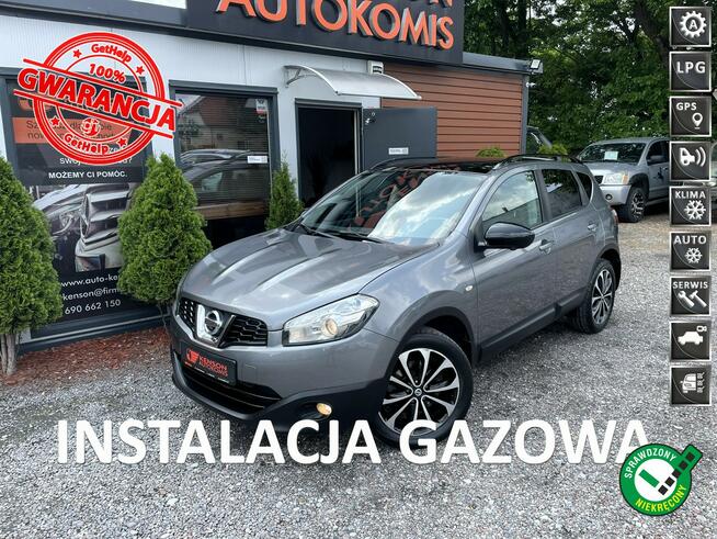 Nissan Qashqai LPG, Automat, TEKNA, Klima,Navi,Temp,Panorama,Czujniki Park,Kamera 360