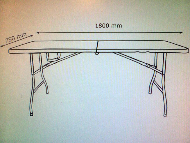 Stolik ława stół składany turystyczny dostawka na przyjęcia