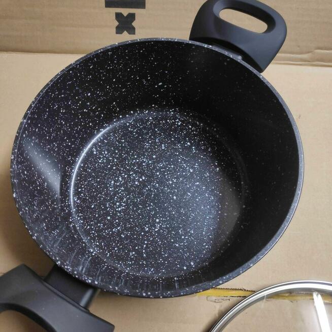 Garnki nieprzywierające 6el zestaw kuchenny z pokrywkami