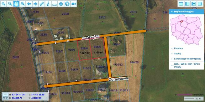 Sprzedam działkę 1227 m² Kęsowo