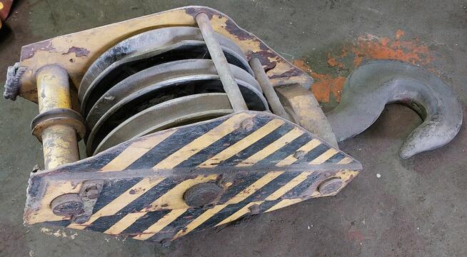 Zblocze dźwigowe, linowe, 3-krążkowe