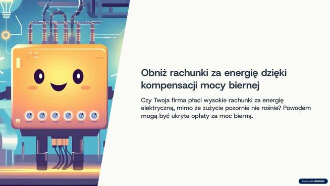 Kompensacja mocy biernej, obniż swoje rachunki za prąd !!!