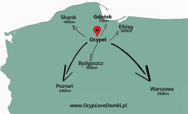 Domek nad jeziorem Ocypel Balia Tucholskie Kociewie Kaszuby