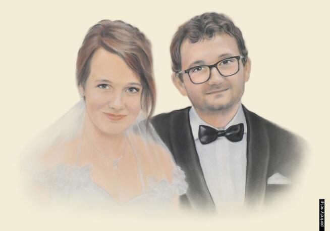 Portret ze zdjęcia NA ZAMÓWIENIE - Rysunek - Pastele - Obraz