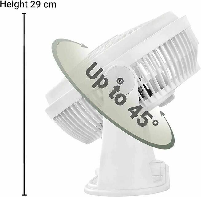 Wentylator Wiatrak Biały przenośny Venga stołowy VG VT 3003