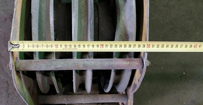 Zblocze dźwigowe, linowe, 3-krążkowe