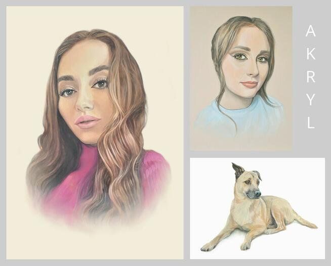 Portret ze zdjęcia NA ZAMÓWIENIE - Rysunek - Pastele - Obraz