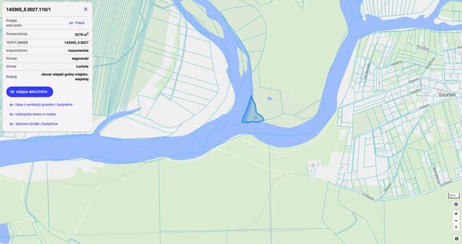 Dzialka Szumin na sprzedaz udzial 5/6