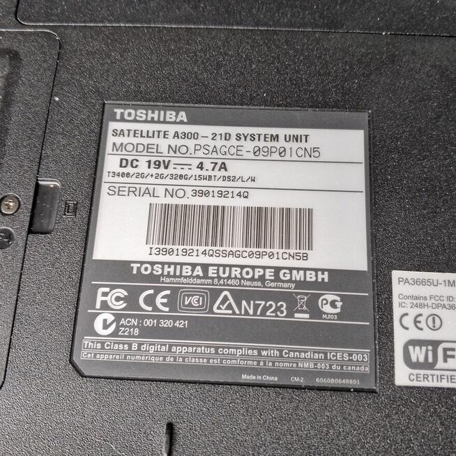 Sprzedam laptopa Toshiba