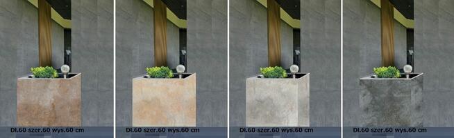 donice do ogrodu i do domu gresowe 60/60 120/60 grubość 2 cm