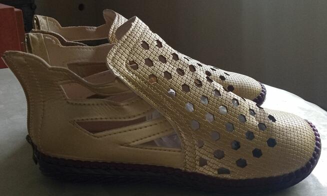 Złote Buty LUX Rozmiar 40 NOWE Cena z Wysyłką