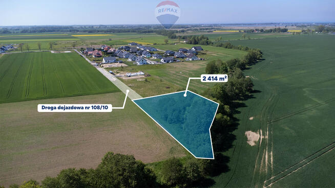 Działka z WZ o pow. 2414 m2 w Mścicach!