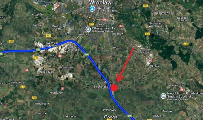 Działka budowlana Wojkowice gm. Żórawina