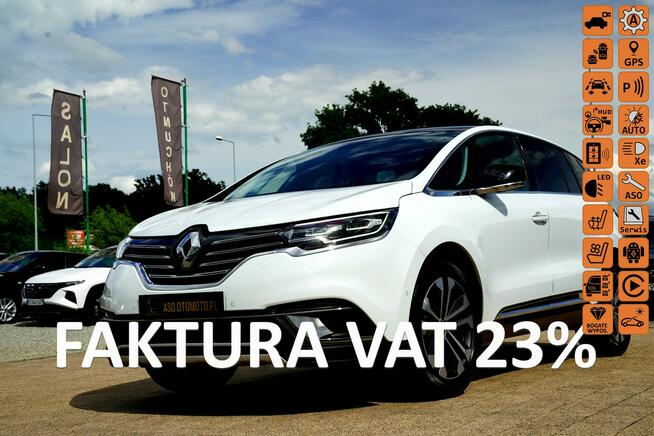 Renault Espace PANORAMA skora HEAD UP blis ACC grzane fotele MASAZE blis MATRIX 7 os