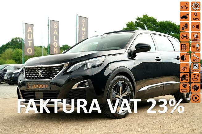 Peugeot 5008 GT kamery Skora Nawi PANORAMA acc FUL LED grzane fotele masaze GRIP