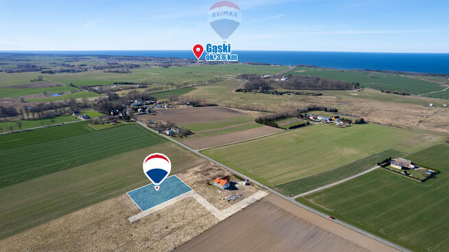 Piękna działka budowlana 2,5 km od morza - 35 arów