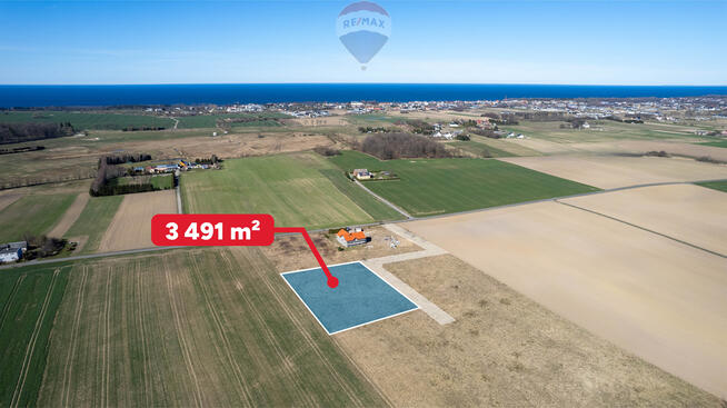 Piękna działka budowlana 2,5 km od morza - 35 arów