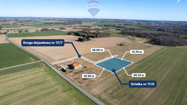 Piękna działka budowlana 2,5 km od morza - 35 arów