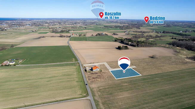 Piękna działka budowlana 2,5 km od morza - 35 arów