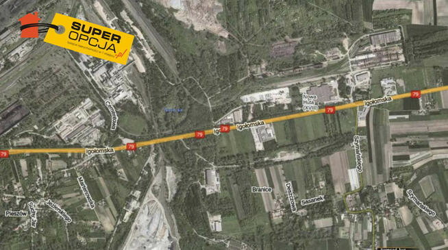 Działka usługowa Kraków gm. Kraków-Nowa Huta Nowa Huta, Igołomska