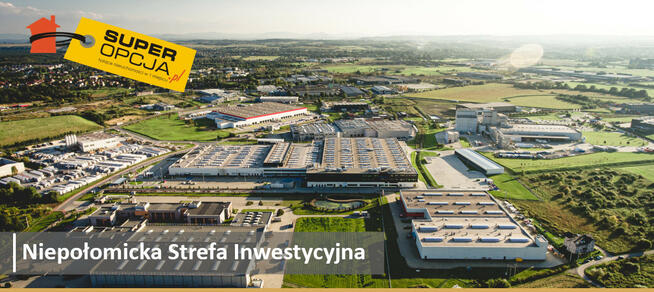 Działka usługowa Niepołomice,