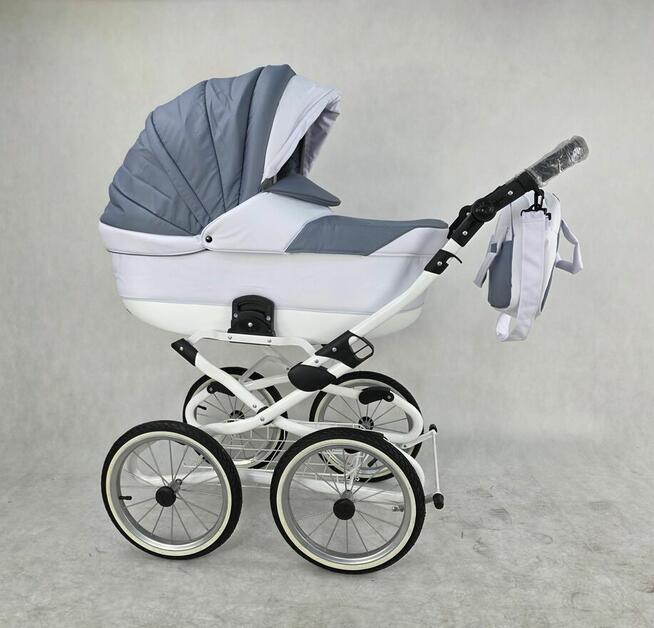 NOWY Wózek Dziecięcy Retro 3w1 Powystawowy za 50% ceny