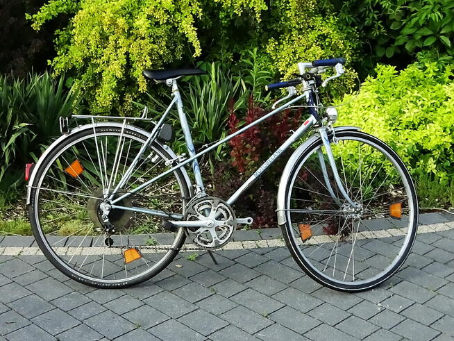 Francuski zabytkowy rower miejski Motobecane rama 22 koła 2