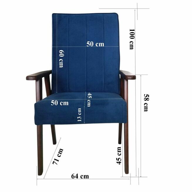 Fotel Karol - retro - różne kolory